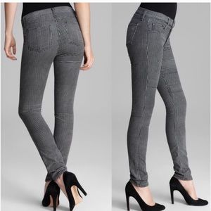 Rag & Bone Skinny Cord Mini Hound B&W Pants